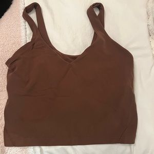 Brown lulu align tank